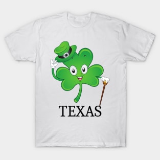 St Patrick's  Irish Shamrock texas, Irish Gift for Wife T-Shirt